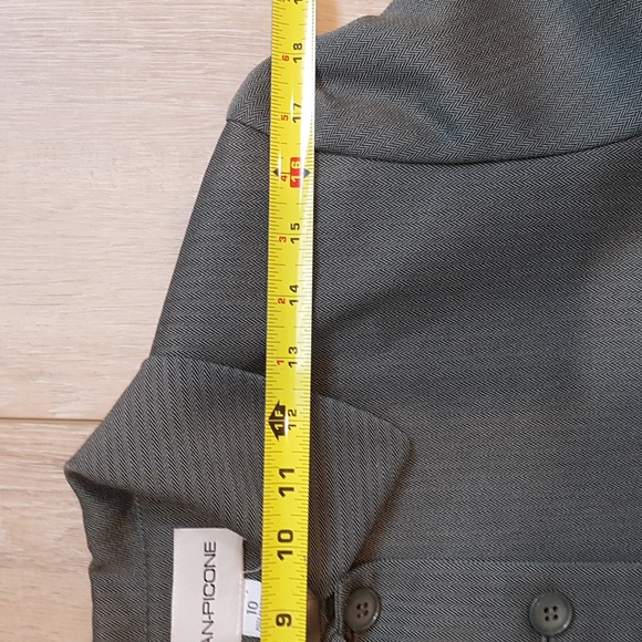 Vintage Evan Picone Green Suit Jacket Size 10 - Picture 8 of 9